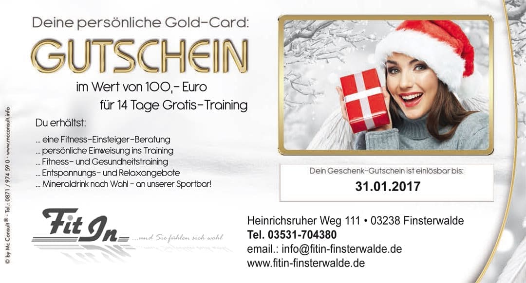 persönlicher Geschenkgutschein