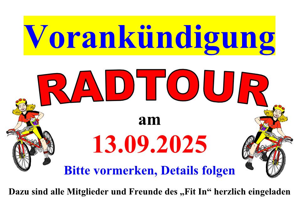 Radtour vom Fit In Finsterwalde