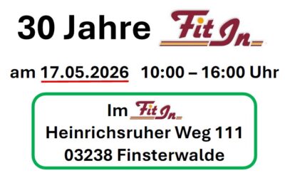 30 Jahre Fit In Finsterwalde