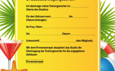 Unser Service: Urlaubsübertragung